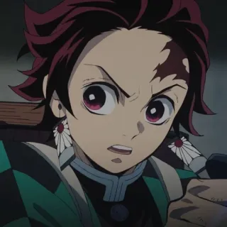 💫 Tanjiro Kamado Demon Slayer Anime, Thanh gươm diệt quỷ, Tanjiro Kamado, Shonen, Manga, Đánh nhau, Nhân vật telegram sticker