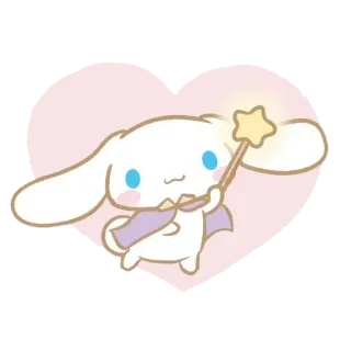🤍 Cinnamoroll Cinnamoroll, Sanrio, kawaii, süß, magie, Zauberstab telegram sticker