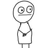 😐 stick figure, drawing, minimalist, cartoon, humor whatsapp sticker
