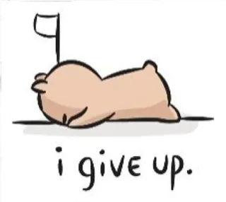 😣 i give up. sad, defeated, giving up, tired, exhausted telegram sticker