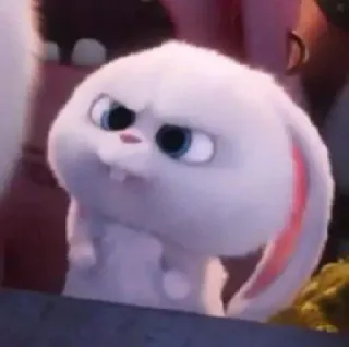 😉 Snowball The Secret Life of Pets кролик, мультик, животное, милый, Тайная жизнь домашних животных telegram sticker