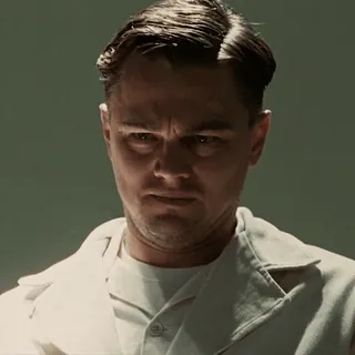 😕 Leonardo DiCaprio, aktor, portret, mężczyzna, poważny telegram sticker