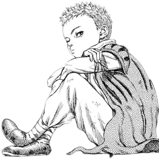 🙂 Griffith Berserk Anime, Manga, Con trai, Buồn, Nghiêm túc telegram sticker