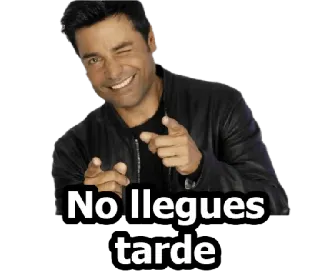 😒 Chayanne No llegues tarde Chayanne, cantor, celebridade, espanhol, frase telegram sticker