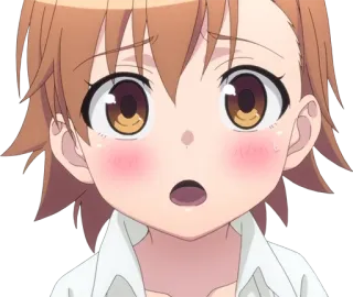 😳 Anime, Manga, Chica, Personaje, Dibujo animado, Ilustración telegram sticker