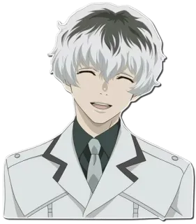 🖤 Ken Kaneki Tokyo Ghoul อนิเมะ, ตัวละคร, Tokyo Ghoul, เคน คาเนกิ telegram sticker