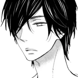 🪁 อนิเมะ, มังงะ, ตัวละคร, ผมสีดำ, ภาพเหมือน telegram sticker