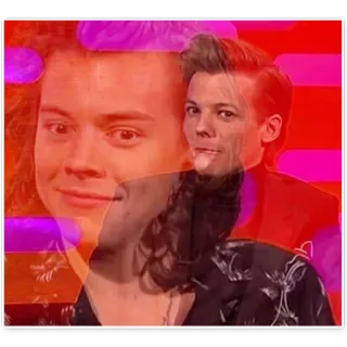 😳 Harry Styles harry styles, louis tomlinson, one direction, musique, pop, célébrité, chanteur telegram sticker
