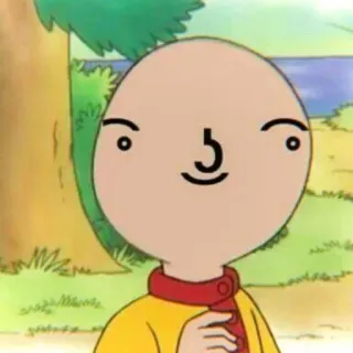 🧊 Caillou Caillou, Desenho animado, Personagem, Engraçado, Meme telegram sticker