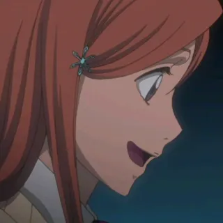 😀 Orihime Inoue Bleach Orihime Inoue, Bleach, anime, cartoon telegram sticker