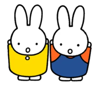 🙌 Miffy กระต่าย, เด็ก, การ์ตูน, มiffy telegram sticker