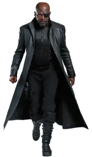😎 Nick Fury Nick Fury, Marvel, agent, superhero, coat telegram sticker