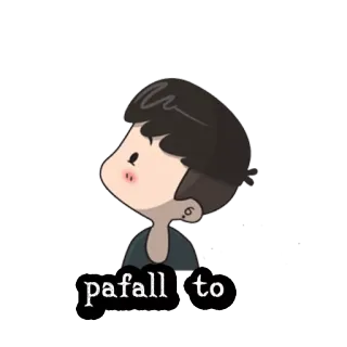 😆 pafall to menino, desenho animado, adesivo, ilustração whatsapp sticker