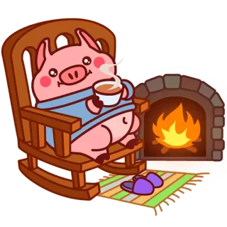 Pig Valera @Pig_and_friends / @Mari_Deinos telegram stickers