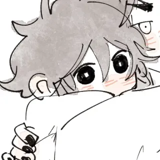 🥺 Anime, Niedlich, Cartoon, Umarmung, Paar telegram sticker