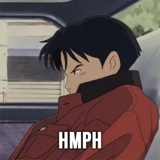 😕 HMPH Anime, Cartoon, Expression, Hmph, Agacé telegram sticker