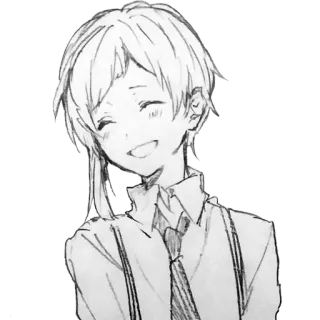 😁 Anime, Manga, Zeichnung, Porträt, Skizze telegram sticker