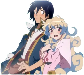 🤗 anime, couple, cartoon, animated, fantasy telegram sticker