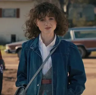 😐 Nancy Wheeler Stranger Things stranger things, nancy wheeler, série, personagem, retrato telegram sticker