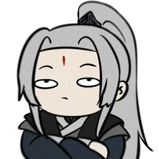 🙄 การ์ตูน, ตัวละคร, อนิเมะ, สีหน้า, เบื่อ whatsapp sticker