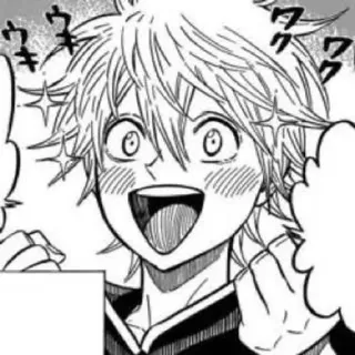 🌟 Yuno Black Clover аниме, манга, улыбается, милый, веселый telegram sticker