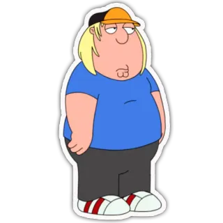👲 Chris Griffin Family Guy Chris Griffin, Family Guy, personaggio dei cartoni animati, animato, umorismo, commedia telegram sticker