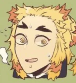 🌟 Rengoku Kyoujurou Demon Slayer anime, demon slayer, rengoku, kyoujurou, sticker telegram sticker