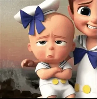🤢 Boss Baby The Boss Baby em bé, hoạt hình, Nhóc Trùm, hoạt hình, nhân vật, thủy thủ whatsapp sticker