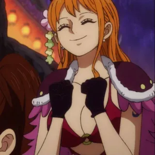 😊 Nami One Piece 动漫, 漫画, 海贼王, 海盗, 宝藏, 女孩 telegram sticker