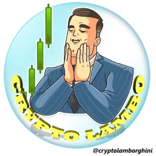 😀 CRYPTO LAMBO cripto, finanzas, inversión, lamborghini, riqueza, trading whatsapp sticker