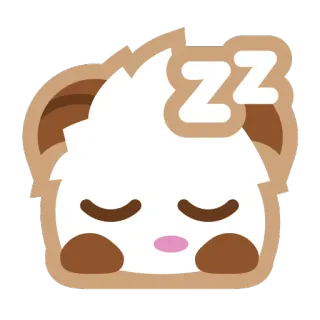 😴 ZZ schläfrig, tier, cartoon, süß, schlafend, zz telegram sticker