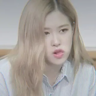 🦀 Rose K-pop, Rose, Cantora, Asiática, Celebridade, Mulher, Loira telegram sticker