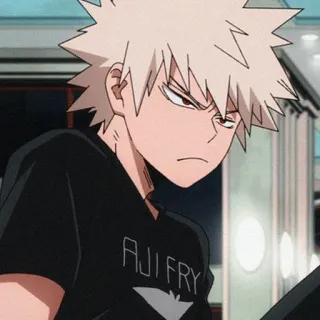 😤 Bakugo My Hero Academia anime, my hero academia, bakugo, manga, cartoon telegram sticker