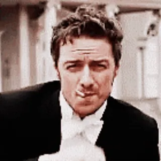 🚬 Mann, Rauchen, Tuxedo, Schauspieler, Porträt telegram sticker