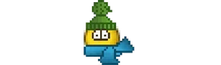 🥶 pixel art, zima, czapka, szalik whatsapp sticker