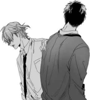 😢 Anime, Manga, Amistad, Tristeza, Monocromo, Emociones telegram sticker