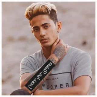 😠 lucky the styles hombre, persona, retrato, Lucky the Styles, masculino whatsapp sticker
