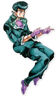 👉 Josuke Higashikata JoJo's Bizarre Adventure anime, manga, jojo, diamond, josuke, higashikata telegram sticker
