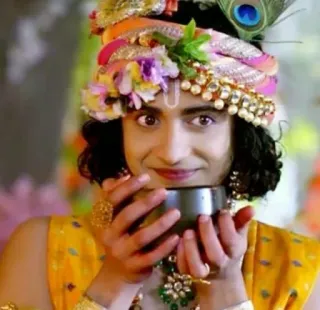 ☕ Krishna Hinduism, deity, god, Indian, spiritual, mythology telegram sticker