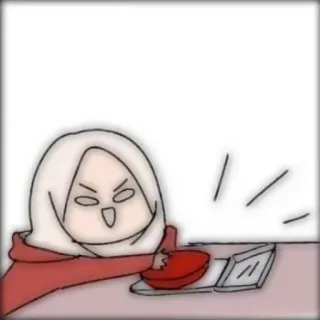 🤸‍♀ Hoofddoek, Islam, Tekening, Illustratie, Moslim, Vrouw telegram sticker