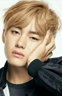😪 V K-pop, ca sĩ, người nổi tiếng, chân dung, BTS, thần tượng telegram sticker