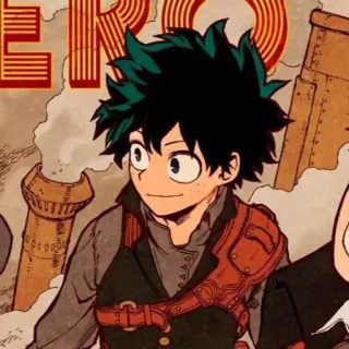 😊 Izuku Midoriya My Hero Academia Izuku Midoriya, My Hero Academia, Anime, Héros, Manga, Personnage whatsapp sticker