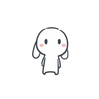 💘 cute, kawaii, cartoon, character, simple, chibi telegram sticker