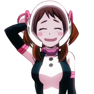 ☺️ Ochaco Uraraka My Hero Academia Anime, My Hero Academia, Ochaco Uraraka, Personaje, Héroe telegram sticker