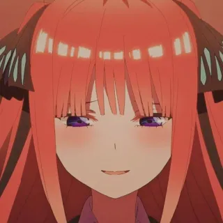 🌿 anime, garota, sorrindo, retrato whatsapp sticker