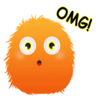 😶 OMG! oddio, shock, espressione, cartone animato, carino, soffice, sorpresa telegram sticker