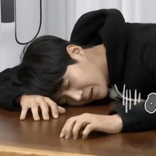 😴 fatigué, endormi, repos, dormir, épuisé telegram sticker