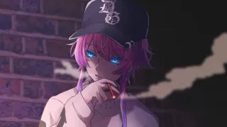 🚬 Anime, Fumo, Sigaretta, Personaggio telegram sticker