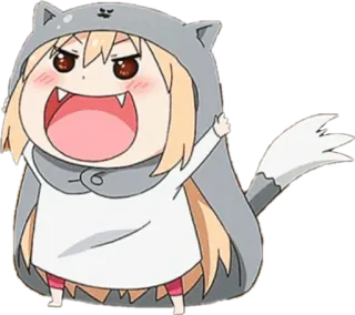 😜 Anime, Niedlich, Cartoon, Wolf, Lustig, Charakter, Kawaii telegram sticker