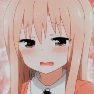 🥤 Umaru Doma Himouto! Umaru-chan Anime, pleurer, triste, Umaru, Himouto, Dessin animé telegram sticker
